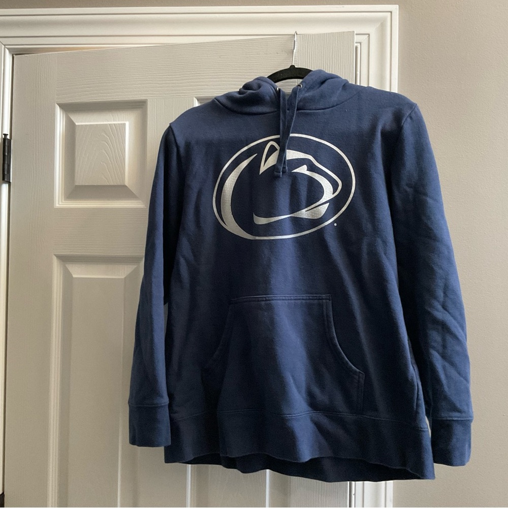 Penn State Blue Hoodie with Logo. SzL
